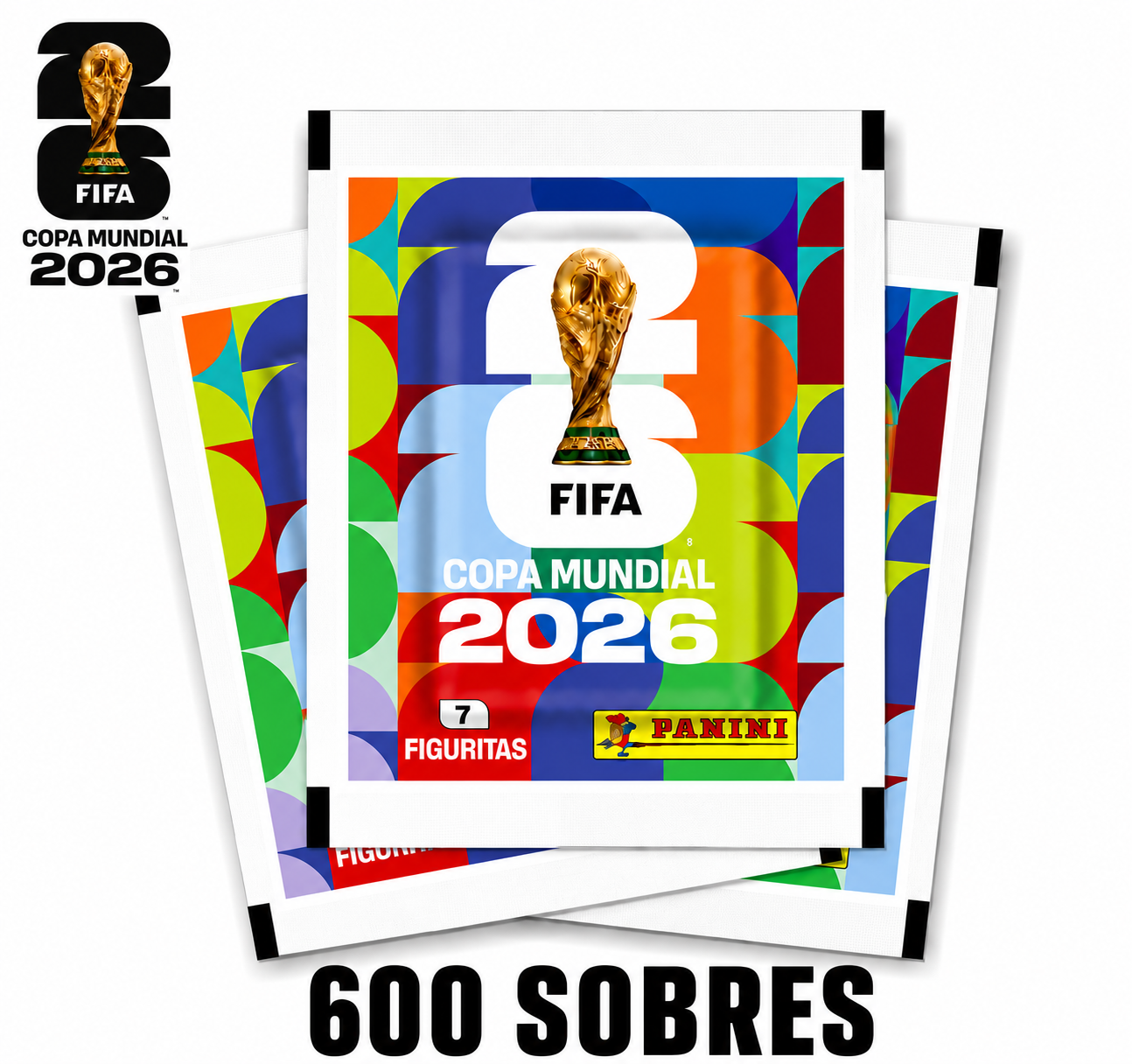 Kit con 600 Sobres Oficiales Panini FIFA World Cup 2026™