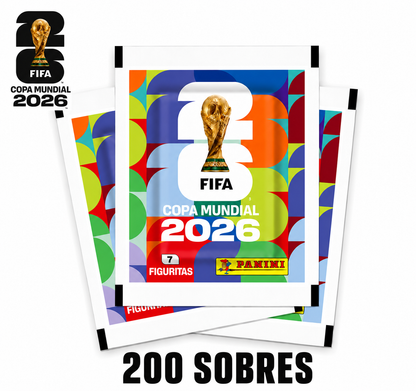 Kit HINCHA Completo Oficial: 200 Sobres + Álbum, Box Premium y Portafiguritas FIFA World Cup 2026™