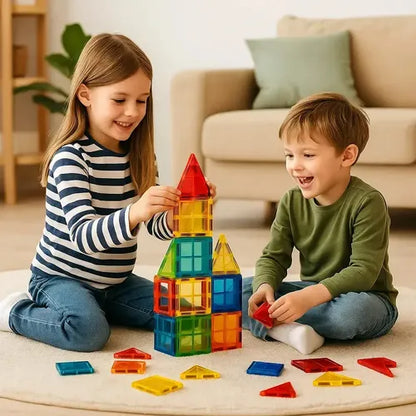 Magnetic Tiles™ – Kit de Construcción Magnética Creativa |  120 Piezas