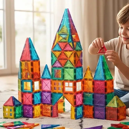 Magnetic Tiles™ – Kit de Construcción Magnética Creativa |  120 Piezas