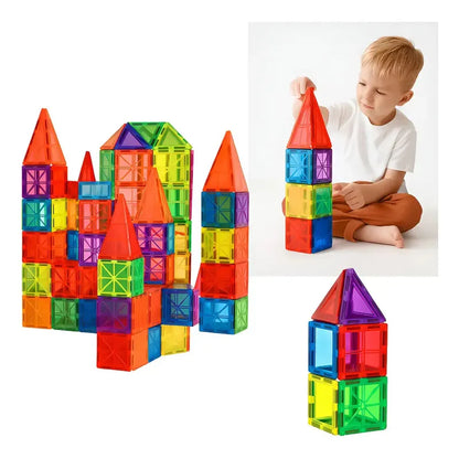 Magnetic Tiles™ – Kit de Construcción Magnética Creativa |  120 Piezas