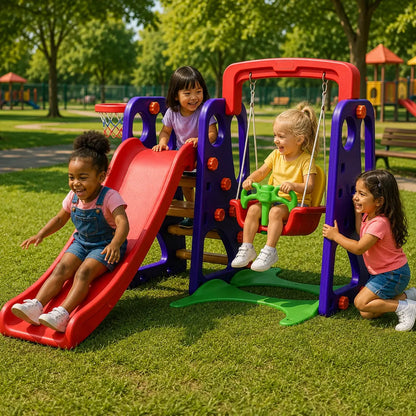 Playground Niño Feliz (Modelo Colorido 3 en 1