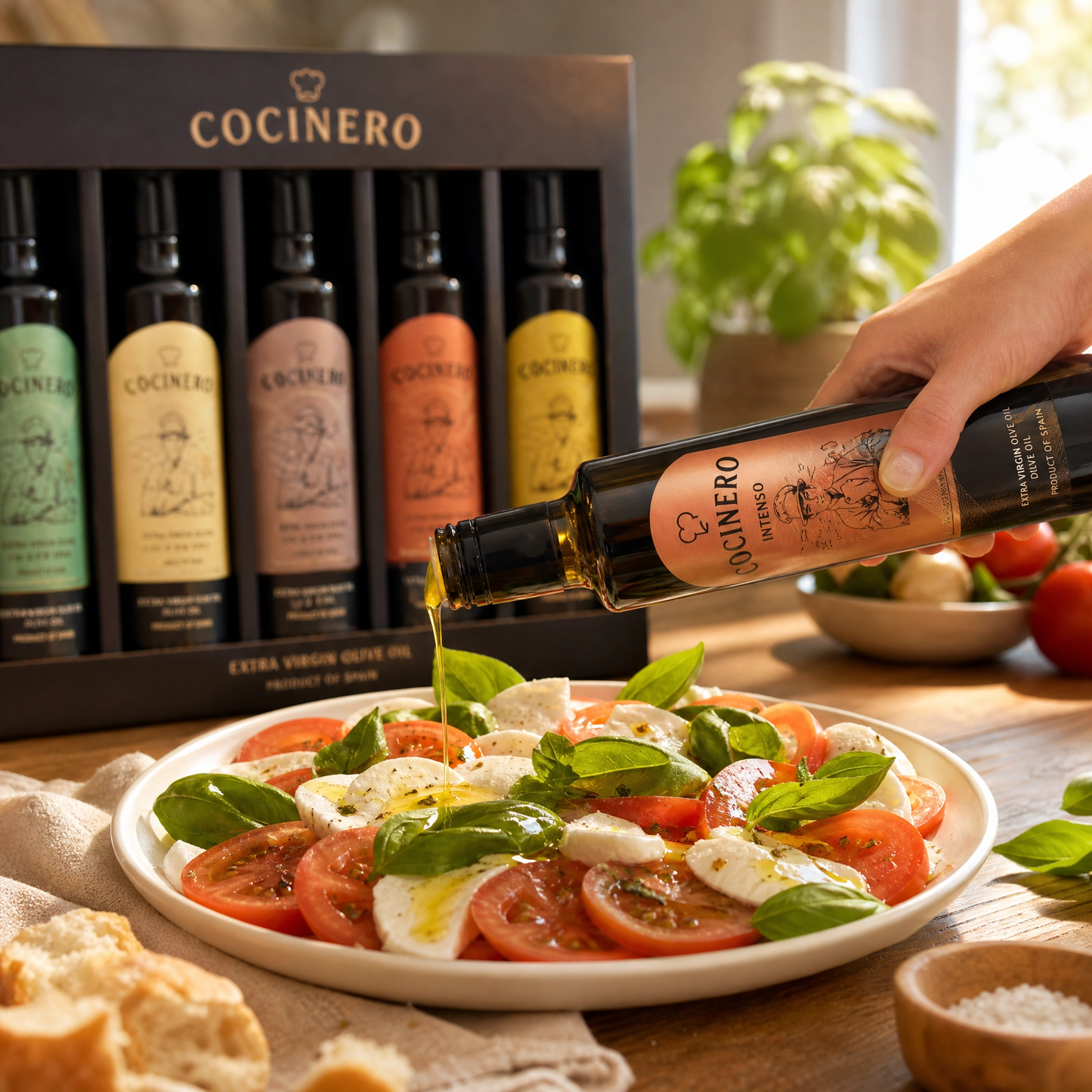Kit Cocinero: 5 Aceites de Oliva Extra Virgen Intenso - 500ml