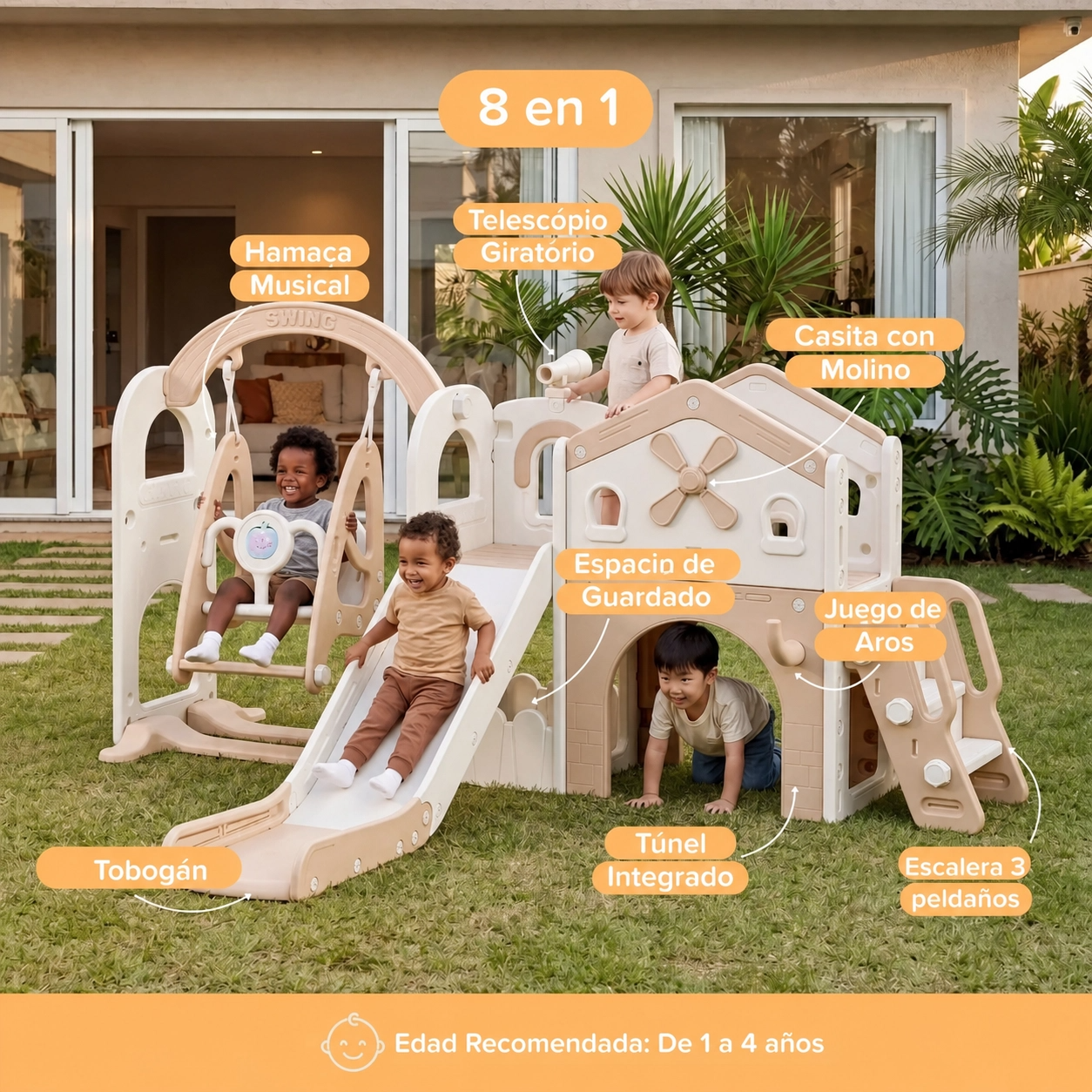 Playground Adventure (Modelo Beige 8 en 1)